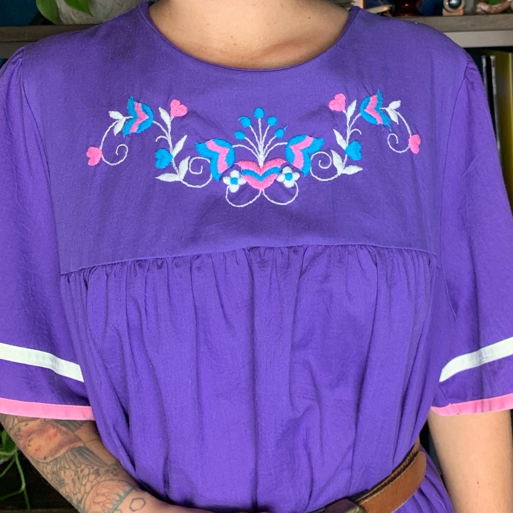 Vintage 70s Handmade Housedress - image 3